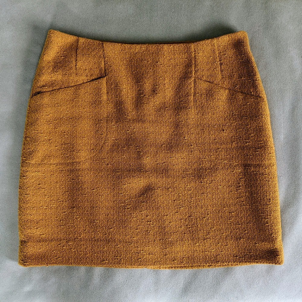 Gold Mini Skirt - Size 2